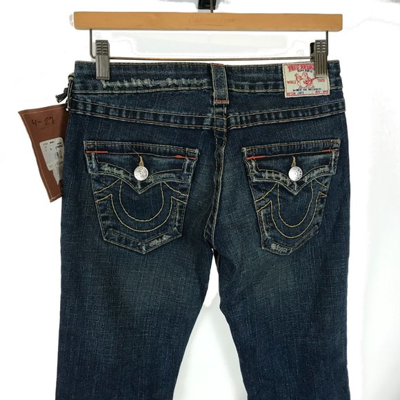 NWT Womens Size 27 27x34 True Religion Joey Classic Five-Pocket Flare Jeans - Picture 3 of 4